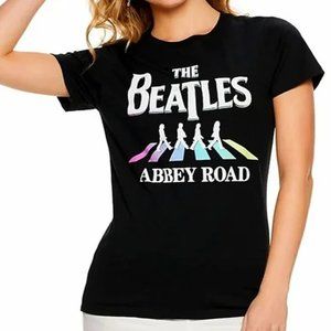 The Beatles Abbey Road Black T-Shirt (Medium)